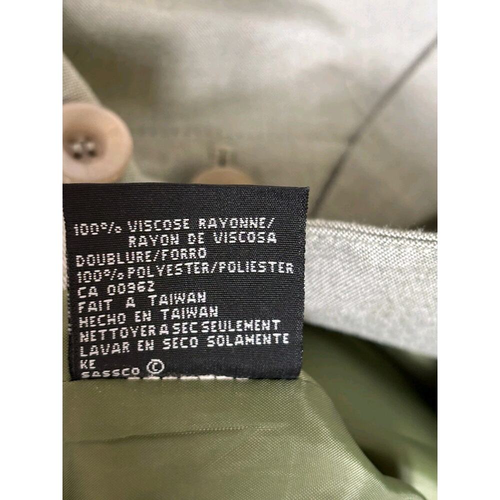 Kasper Blazer Suit Jacket Womens Size 10 Olive Green 4 Buttons Business Office - Picture 5 of 7